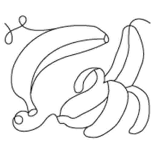 Sock Monkey Banana Pantograph Image