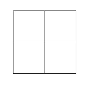 Four Patch Block Outline Digital File