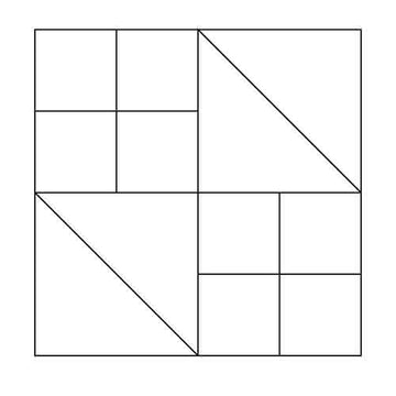 Hour Glass Block Outline Digital File