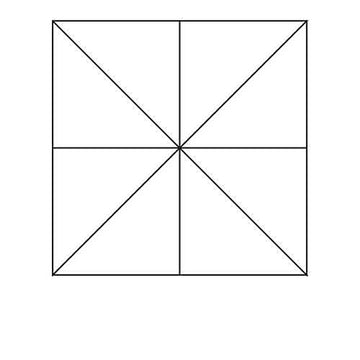 Pinwheel Block Outline Digital File