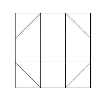 Shoo Fly Block Outline Digital File