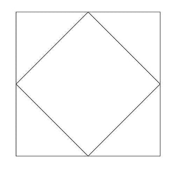 Square in a Square Block Outline Digital File