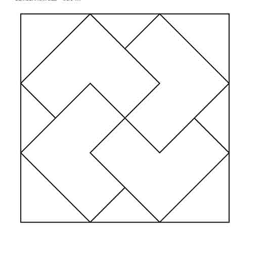 Card Trick Block Outline Digital File