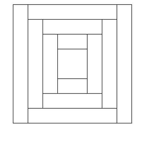 Courthouse Steps Block Outline Digital File