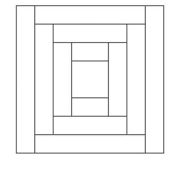 Courthouse Steps Block Outline Digital File