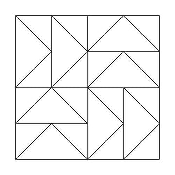 Flying Geese Block Outline Digital File