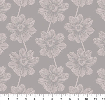 indelible: soft Hazey Anemone Fabric Yardage