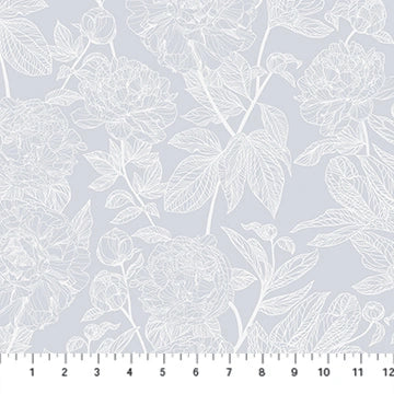 indelible: soft Overcast Anemone Fabric Yardage