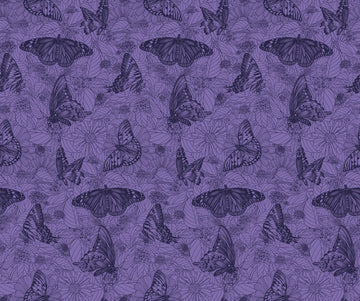Indelible Ink Blueberry Winging It Fabric Yardage - quilt fabric for sewing and quilting projects