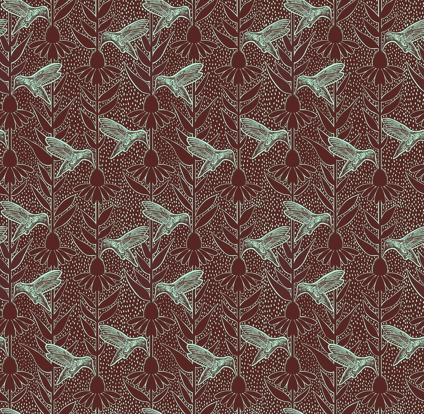 Indelible Ink Patina Humming Fabric Yardage - quilt fabric for sewing and quilting projects