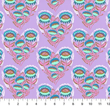Allegory Vintage Lavender Flowers Fabric Yardage