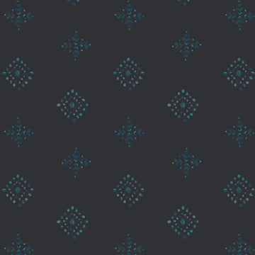 Aquarelle Blue Rhombastic Negative Fabric Yardage