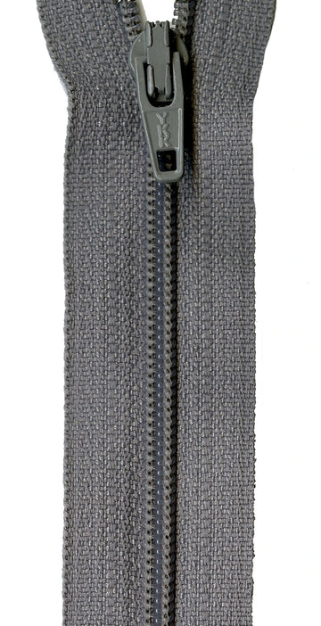 14in Zipper Size 3 Grey Kitty - quilting supply from Quilted Joy