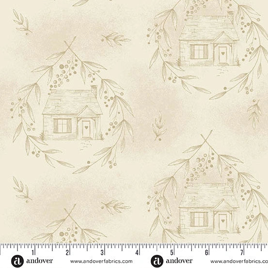 Special Delivery Wheat Cozy Cottage 108 inch wide 3 yard back pack