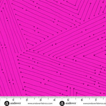 Gravitation Electric Pink 108" Wide Quilt Backing Fabric