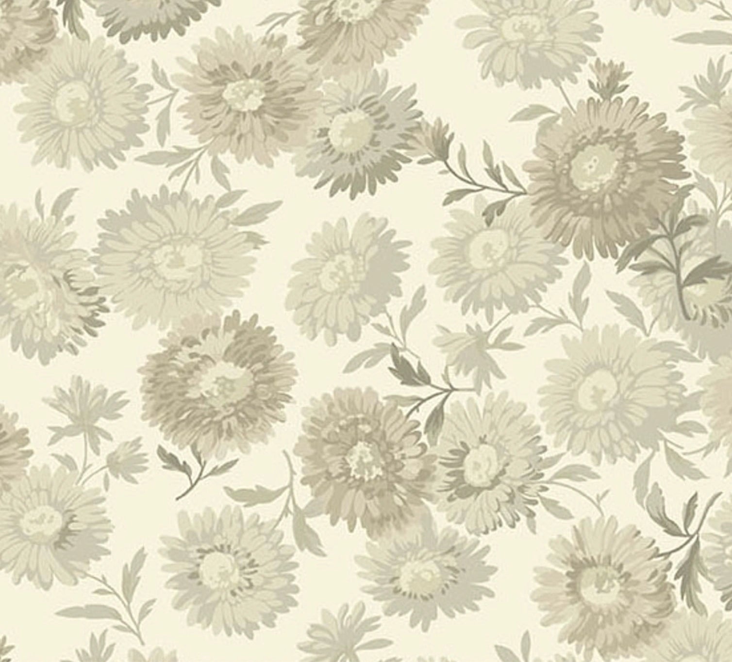 Chrysanthemum Dove 108" Wide 3 Yard Quilt Fabric Back Pack