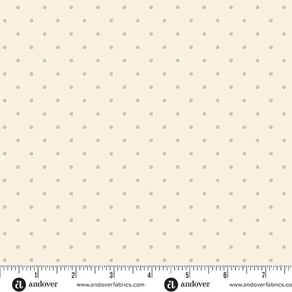 Simply Spot Cream on Cream Dot 108" Wide 3 Yard Quilt Fabric Back Pack - wide quilt backing fabric for longarm quilting