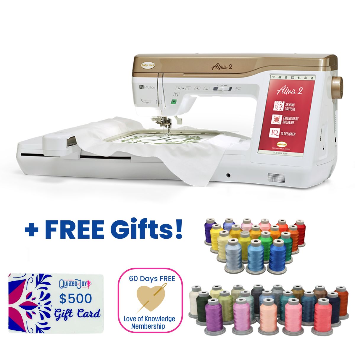 Baby Lock Altair 2 Embroidery & Sewing Machine – Quilted Joy