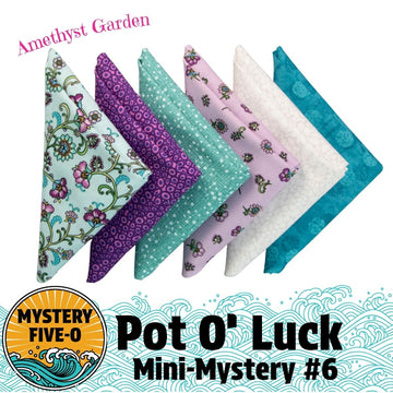 Mystery Five-0 Amethyst Garden Pot O Luck fat quarter bundle