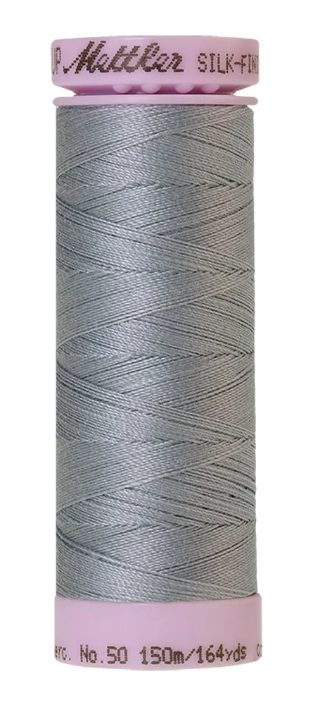 Mettler Cotton Silk Finish 50wt 150m Ash Blue
