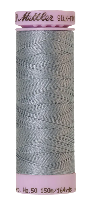 Mettler Cotton Silk Finish 50wt 150m Ash Blue