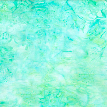 HydroHue Seafoam Batik Bouquet batik fabric yardage for quilting