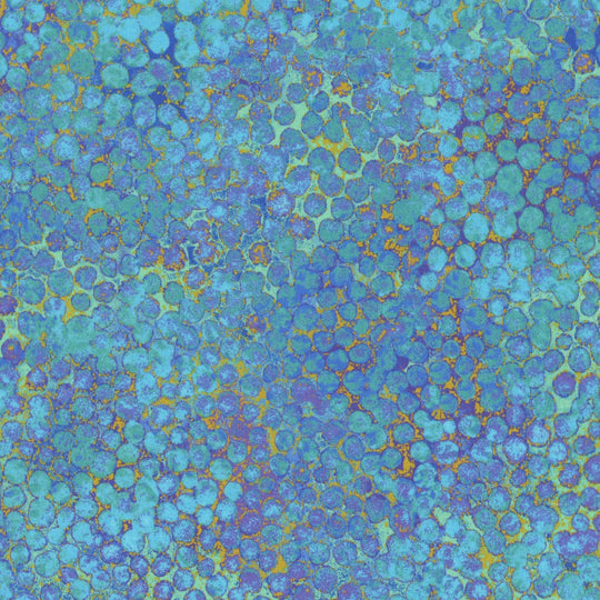 Shimmer Deep Sea Large Pebbles 108" Wide 3 Yard Quilt Fabric Back Pack