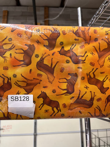 Zebra Sunsets Orange quilting fabric short bolt 5 yards B