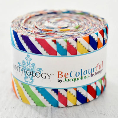 Be Colourful Candycane Multi (Bias)  2.5" Strips 26ct