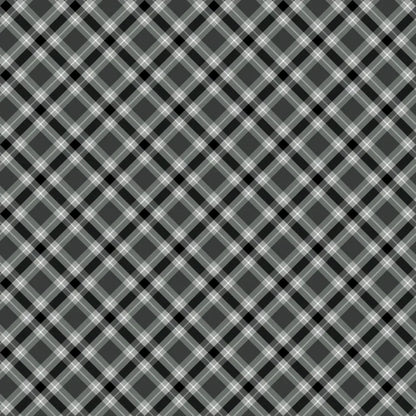 Plaid Gray 108" Wide Quilt Backing Fabric