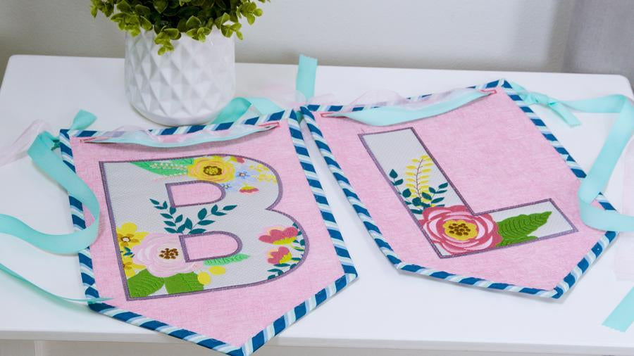 Baby Lock Design Suite Floral Alphabet Embroidery Collection