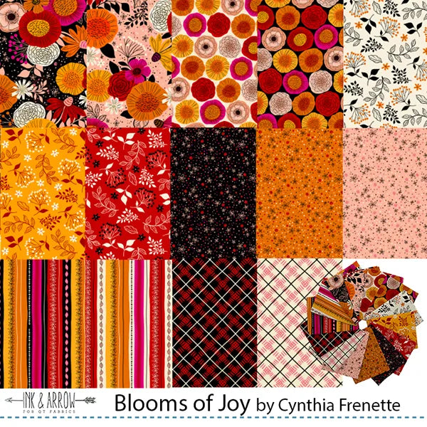 Blooms of Joy Fat Quarter Bundle 14 pcs.