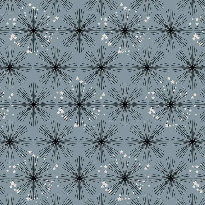 Denim Starburst Fabric Yardage