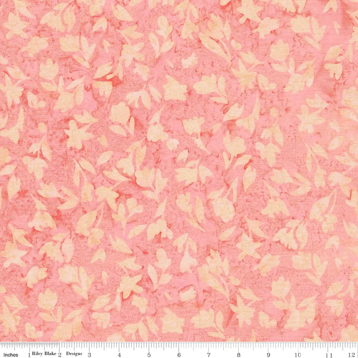 Batiks A Nod to Mod Soft Coral Fabric Yardage