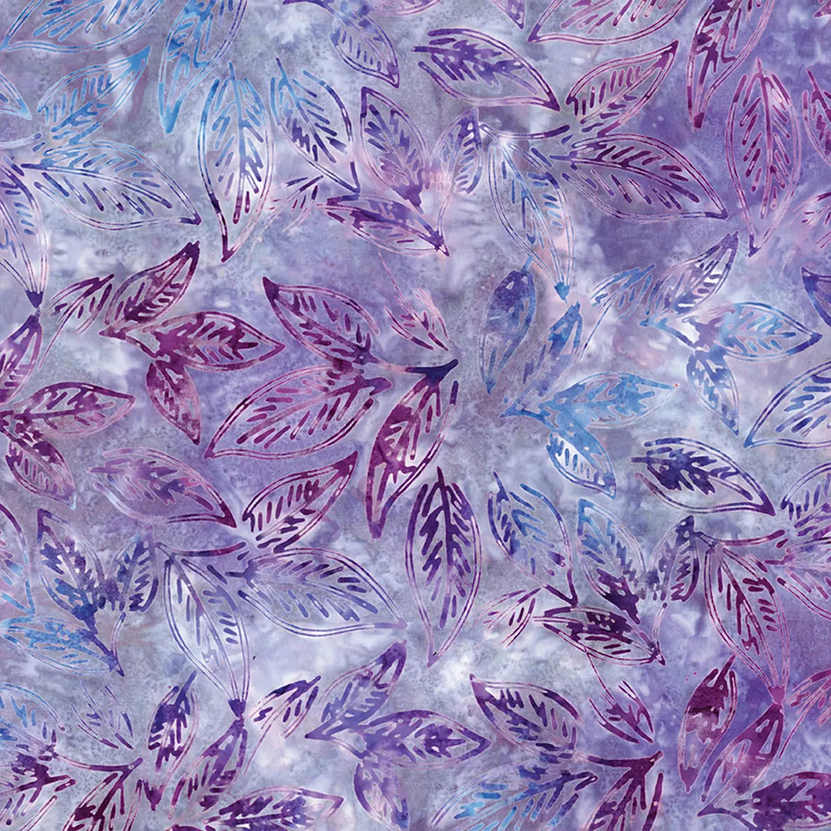 Batiks Chalk & Charcoal Lilac Lustre Fabric Yardage