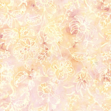 Batiks Victorian Garden Peach Cupcake Fabric Yardage