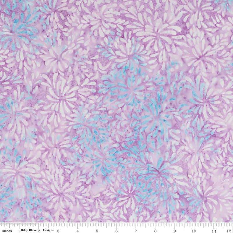 Expressions Batiks Tjaps Lilac Fabric Yardage