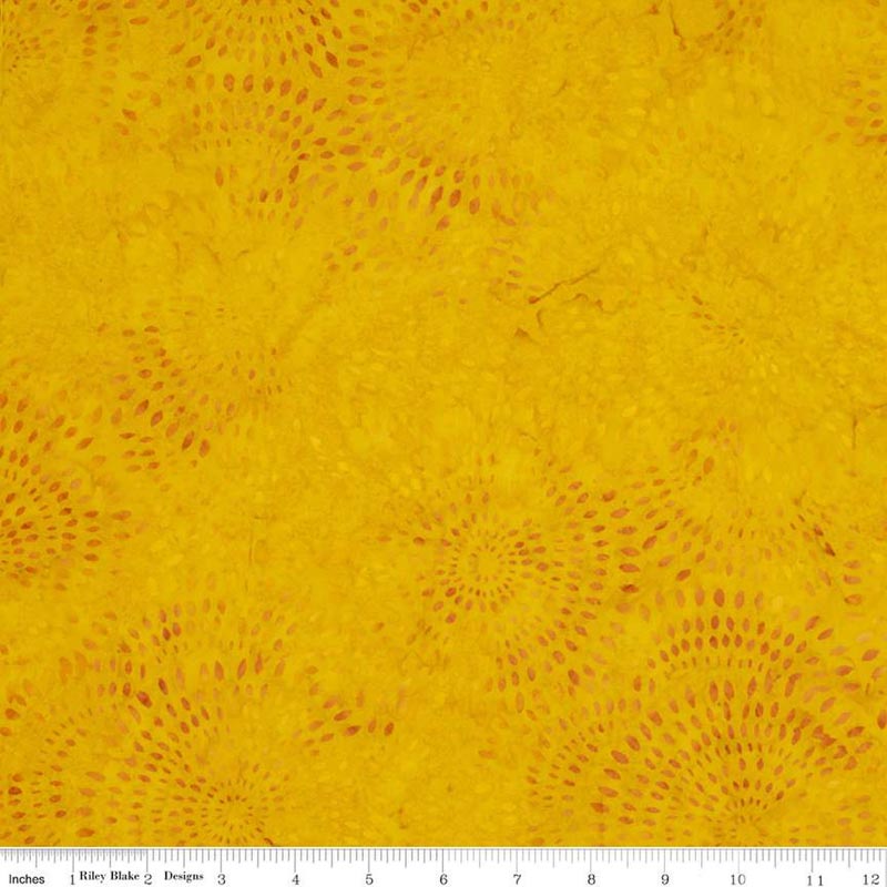 Expressions Batiks Tjaps Orange Juice Fabric Yardage