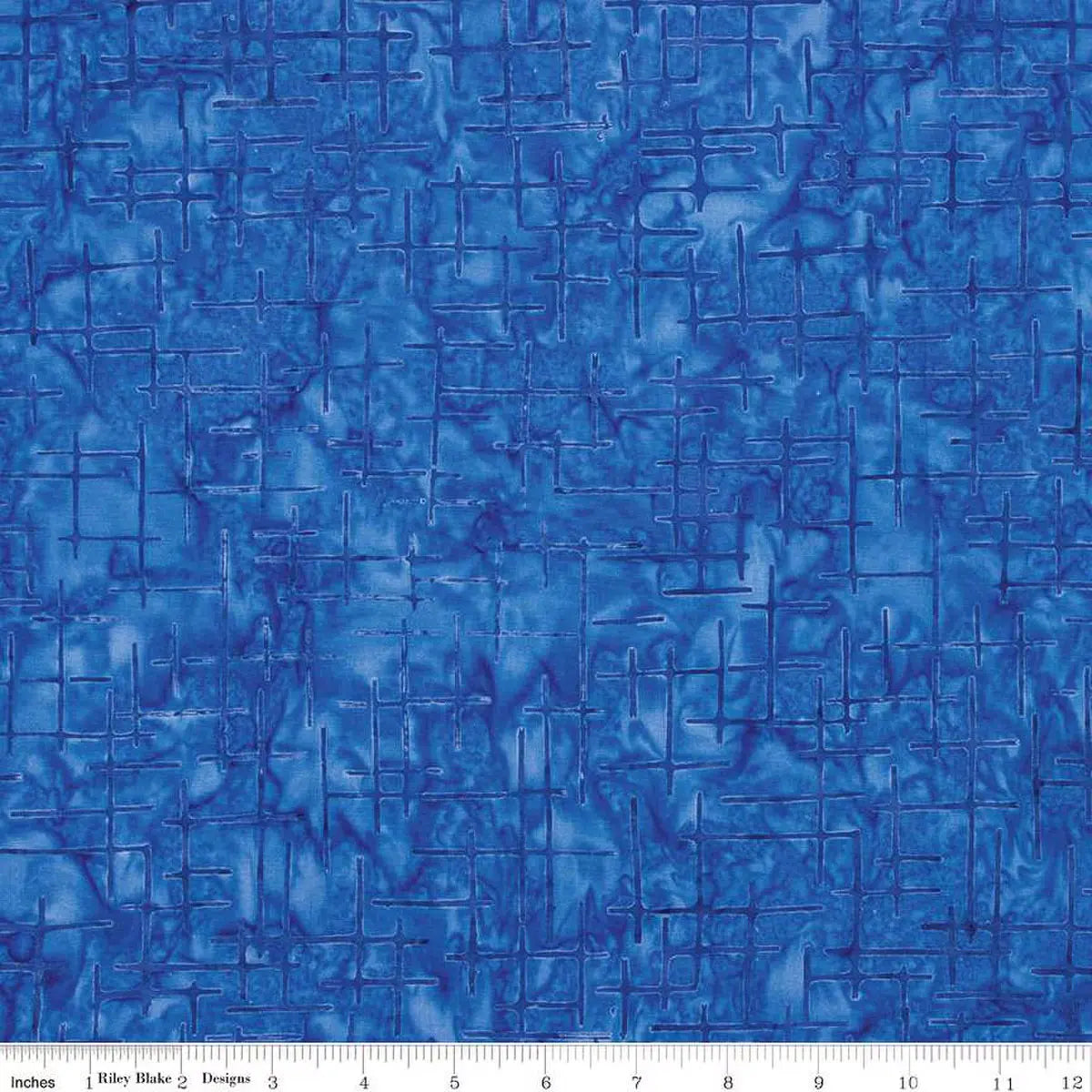 Batiks Tjaps Sorbet and Sundaes Academy Blue Fabric Yardage