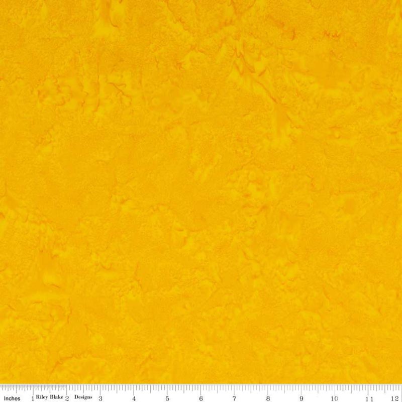 Expressions Batiks Hand-Dyes Goldenrod Fabric Yardage