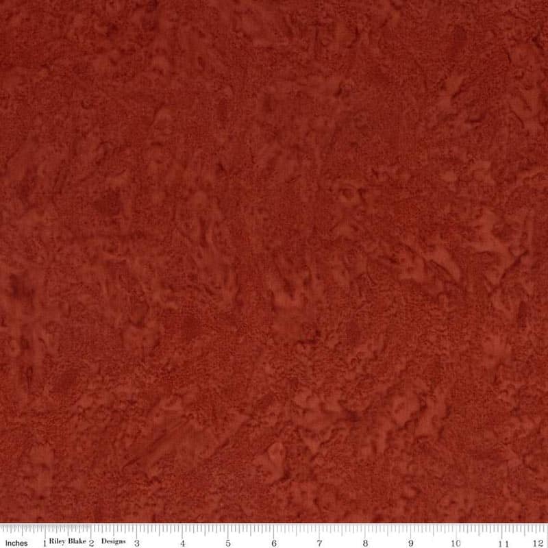 Expressions Batiks Hand-Dyes Rust Fabric Yardage