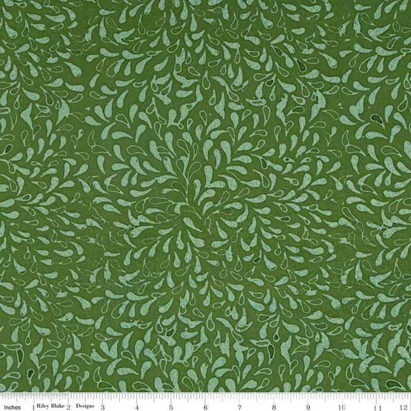 Expressions Batiks Elementals Shamrock Fabric Yardage