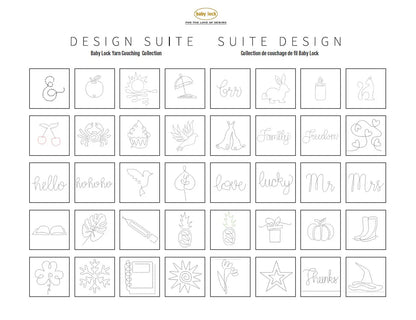Baby Lock Design Suite Yarn Couching Embroidery Collection