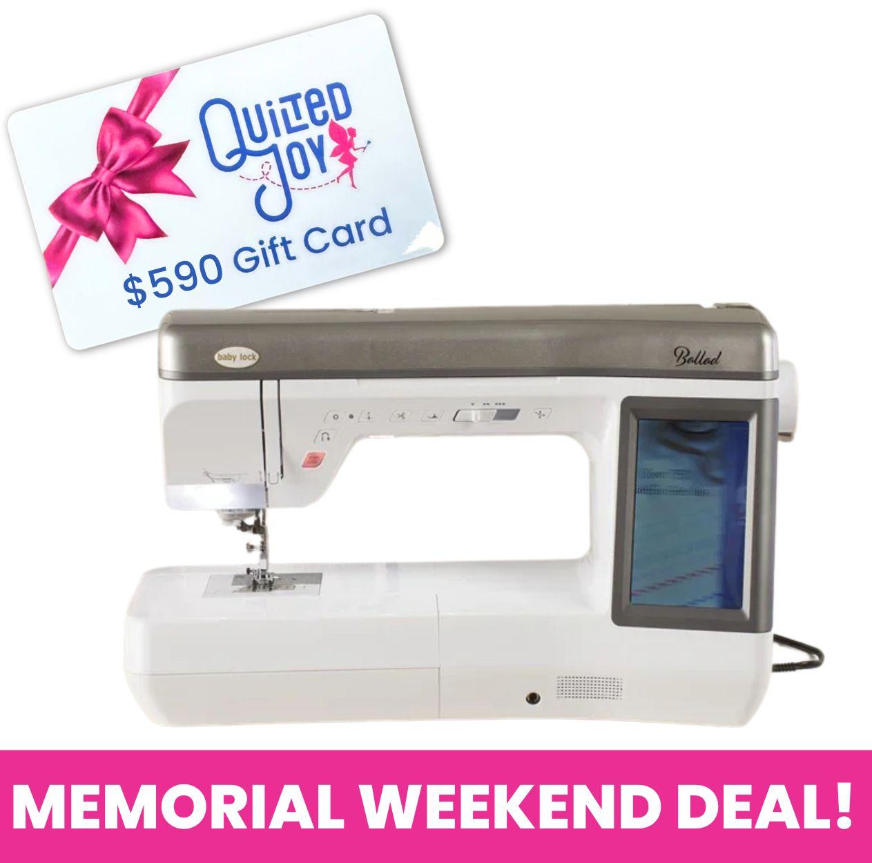 Baby Lock Ballad Sewing and Quilting Machine GC