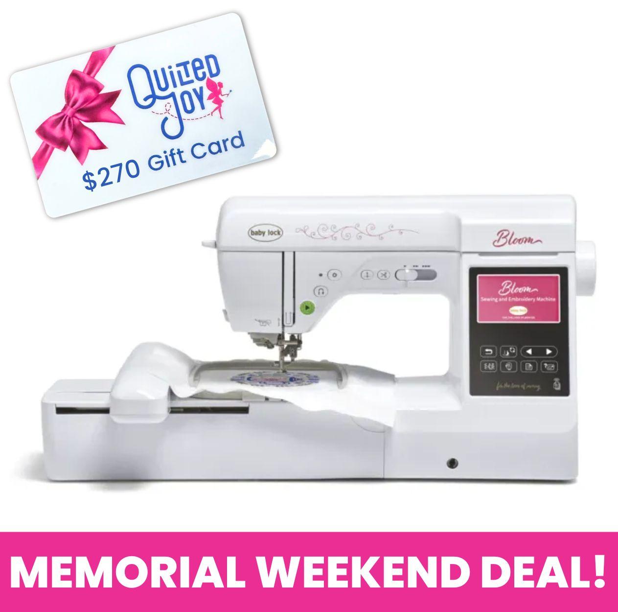 Baby Lock Bloom Sewing & Embroidery Machine GC