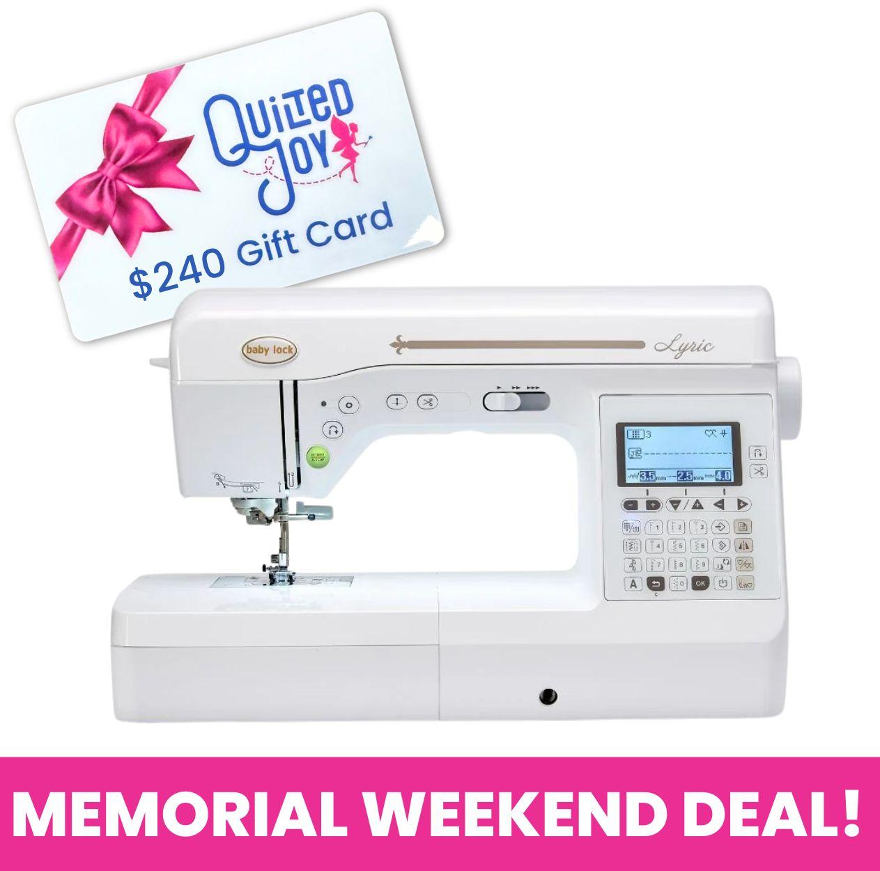 Baby Lock Lyric Sewing and Quilting Machine GC