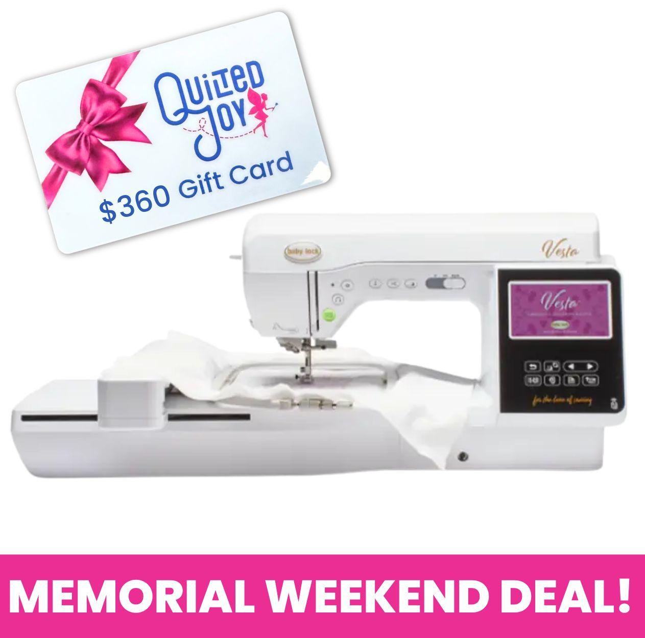 Baby Lock Vesta Sewing & Embroidery Machine GC
