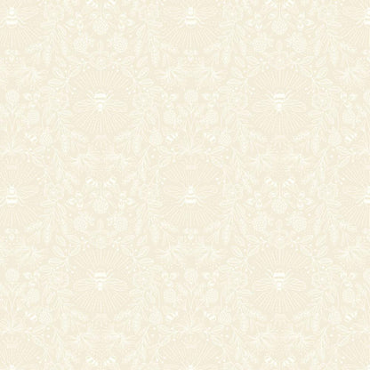 Bees & Clover Cream 108" Wide Quilt Backing Fabric