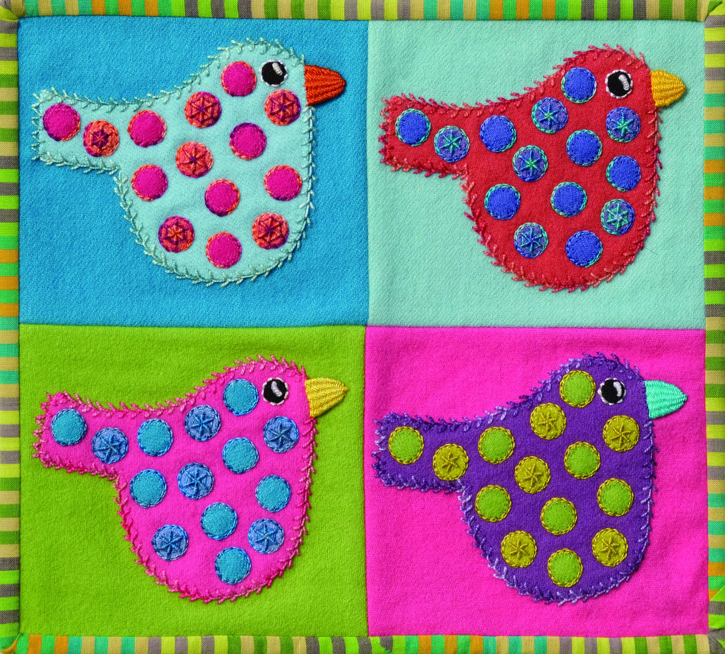Appliqué Adventures: Polka Dot Bird