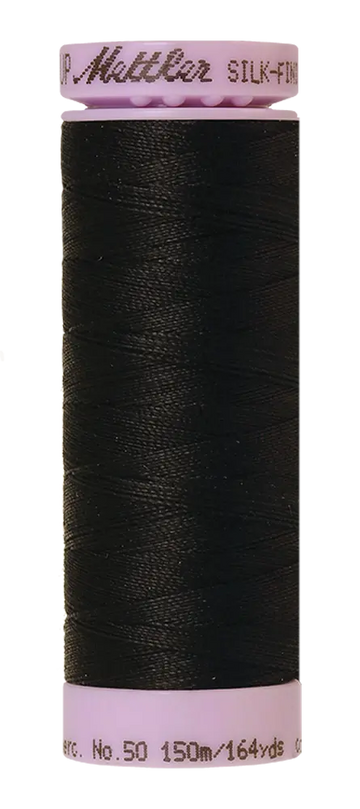 Mettler Cotton Silk Finish 50wt 150m Black